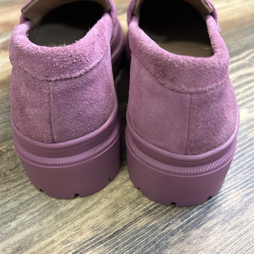 Portland Leather Patina Zoe Chunky Loafers Shoes Foxglove Pink 6 Suede y2k - Picture 5 of 10